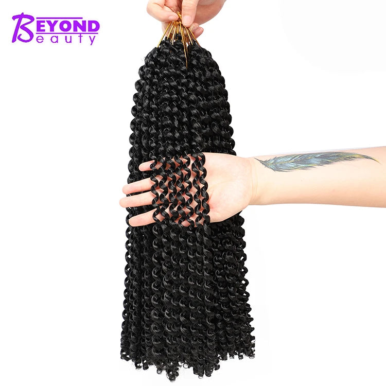 Crochet Hair Water Wave Passion Twist Wavy Braiding Hair Ombre Synthetic Passion Twist for Distressed Butterfly Locs