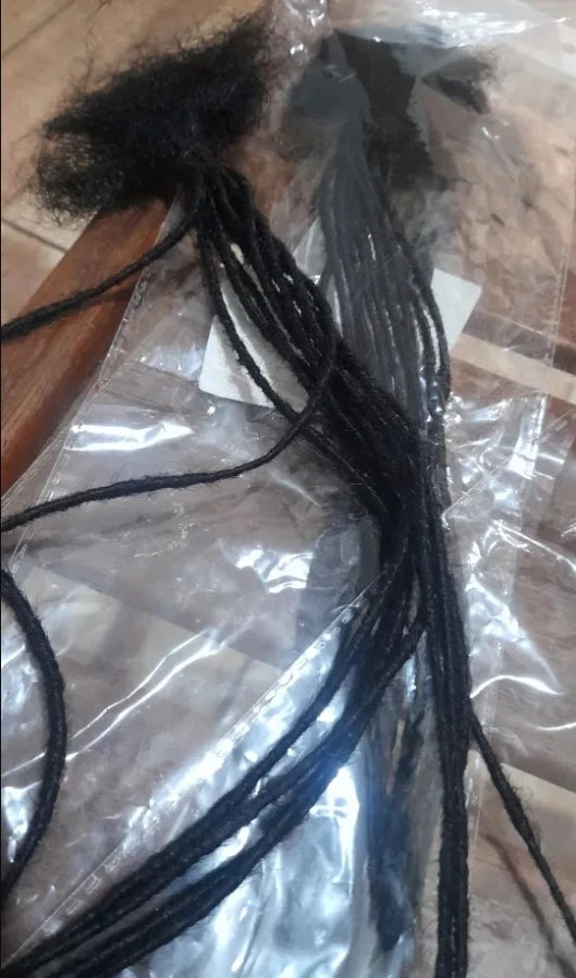 Permanent Loc Extensions Dreadlock Extensions. Real Human Hair. 40 Strands 8-30 Inch Brazilian.