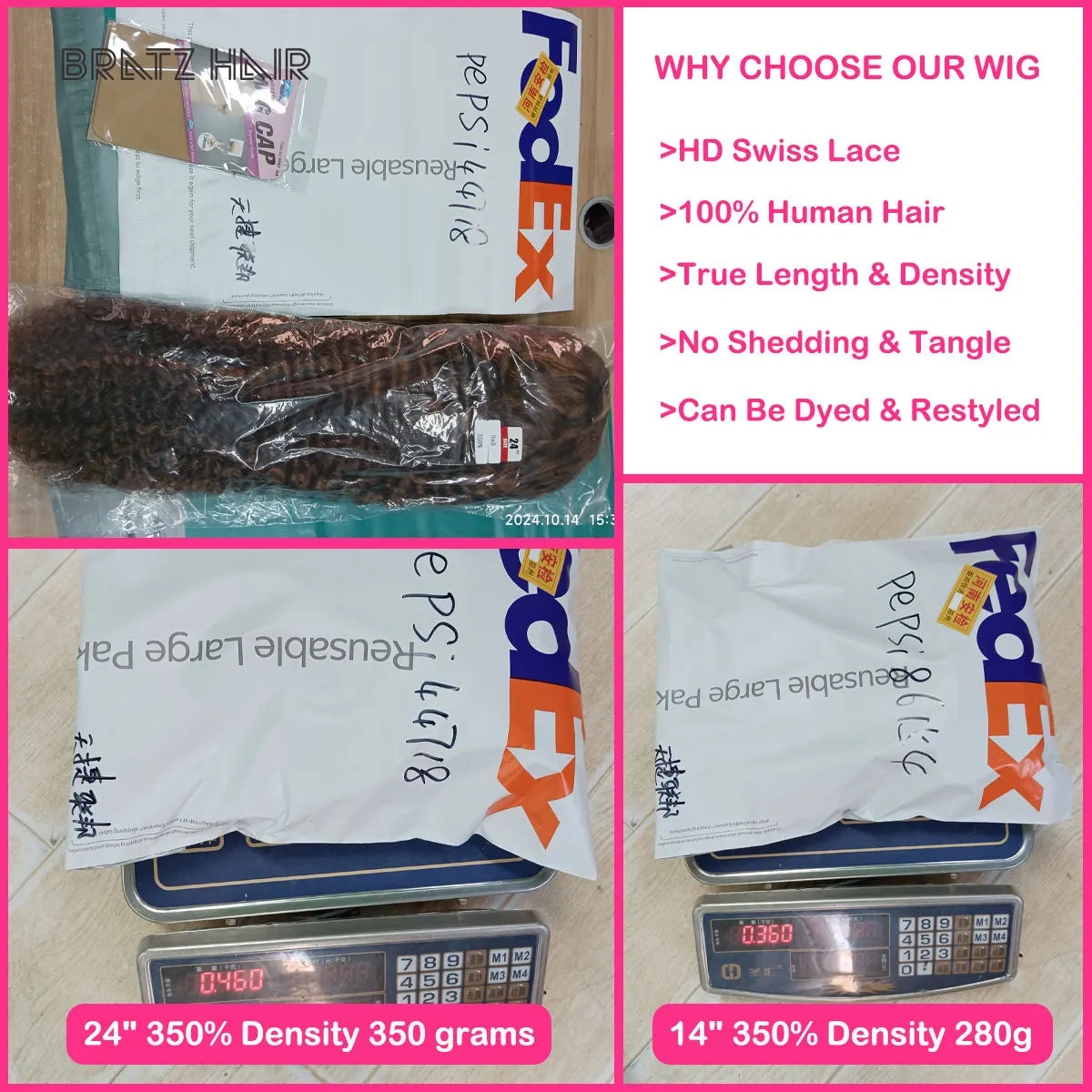 Human Hair Glueless 4by4 Closure Ombre Black Brown Straight Wig for Woman Brazilian Pre Plucked 13x4 HD Lace Frontal Colored Wig