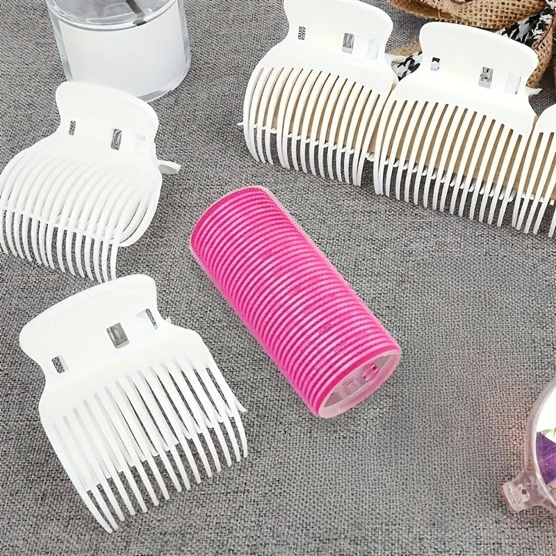 Professional Salon Hair Clips, Durable Plastic Hair Curlers for Styling - Heat-Resistant Hair Accessories with Non-Slip Grip