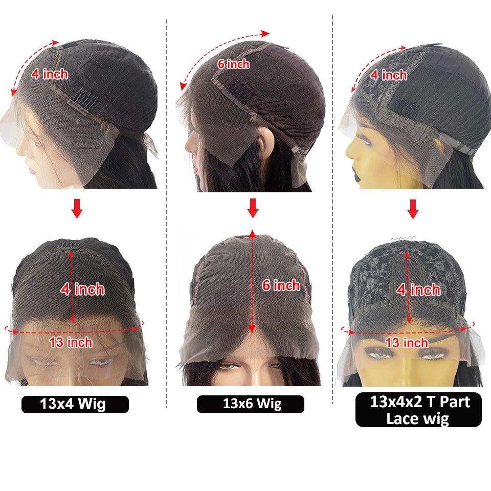 #4/613 Blonde Short Bob Human Hair Wigs For Women 13x6 Lace Wig Human Hair 13x4 Transparent Lace Wig Ombre Honey Blonde Wig 200%