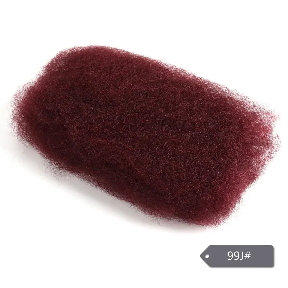 Salt Grey Afro Kinky Bulk Human Hair Extensions Natural Black/Brown/Grey - Lightweight for Braiding, Styling & Everyday Wear