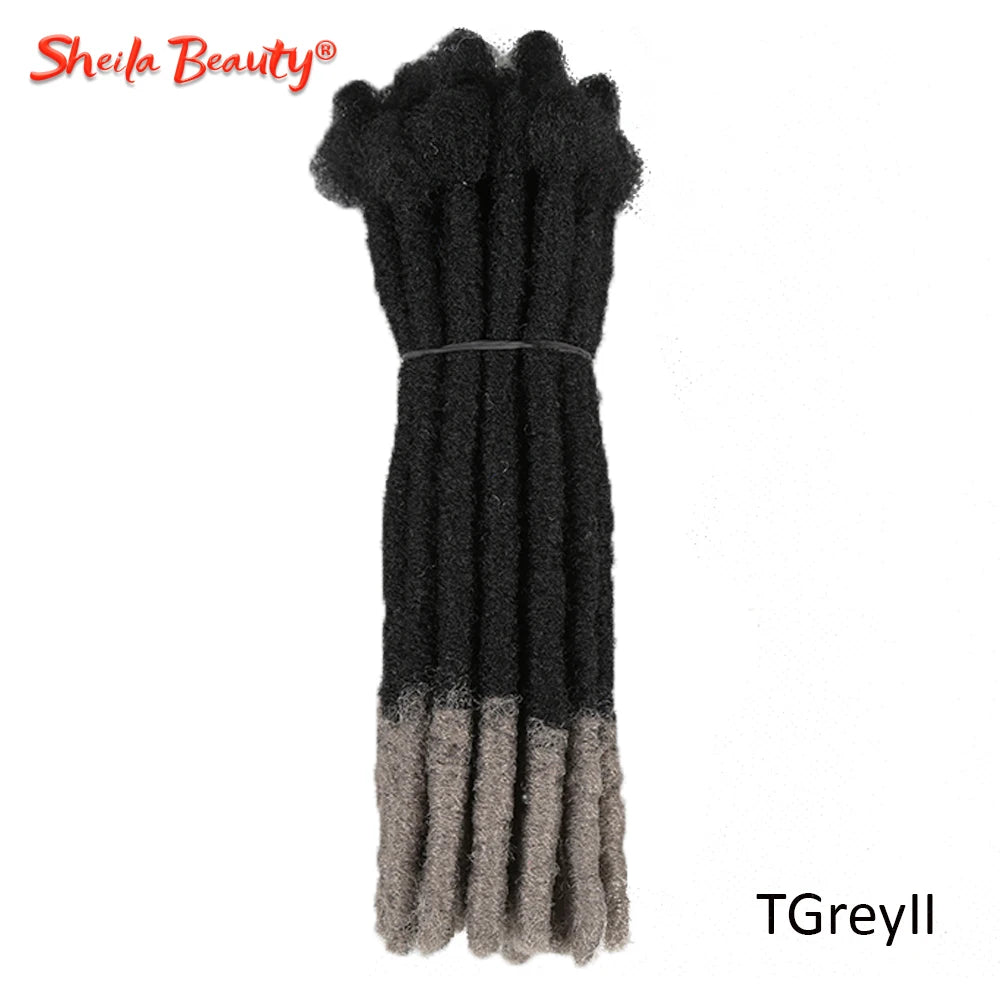 Synthetic Dreadlocks Hair Extensions Faux Locs Crochet Hair Handmade Locks Braiding Hair for Women or Men Black Soft Braids