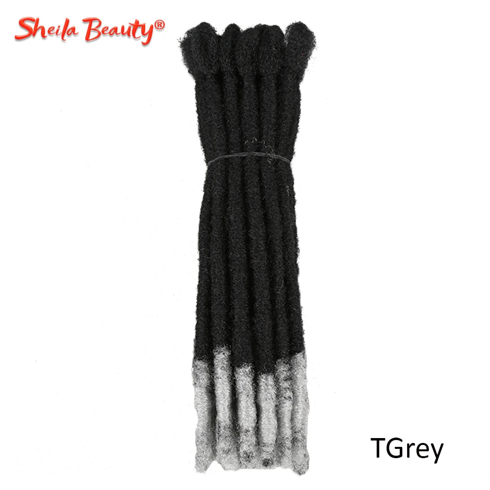 Synthetic Dreadlocks Hair Extensions Faux Locs Crochet Hair Handmade Locks Braiding Hair for Women or Men Black Soft Braids