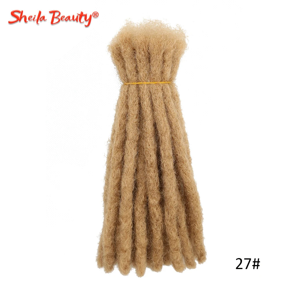 Synthetic Dreadlocks Hair Extensions Faux Locs Crochet Hair Handmade Locks Braiding Hair for Women or Men Black Soft Braids