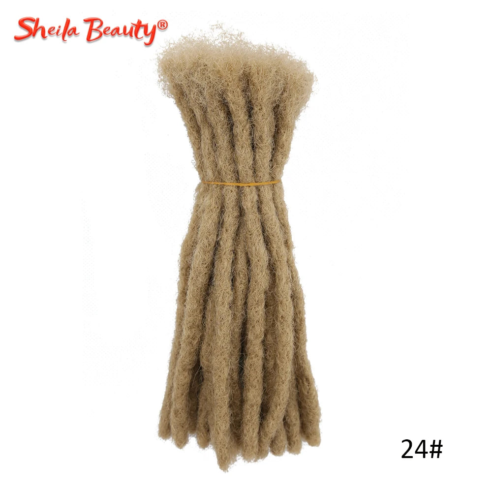 Synthetic Dreadlocks Hair Extensions Faux Locs Crochet Hair Handmade Locks Braiding Hair for Women or Men Black Soft Braids
