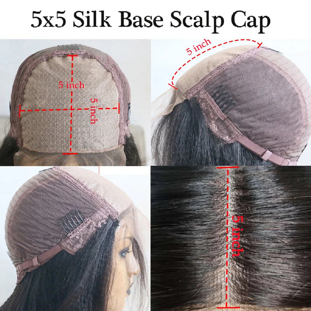 Darkest Brown Human Hair Wigs for Black Women Colored Pure 2# Colored Long Straight Left Side Part Wigs for Women