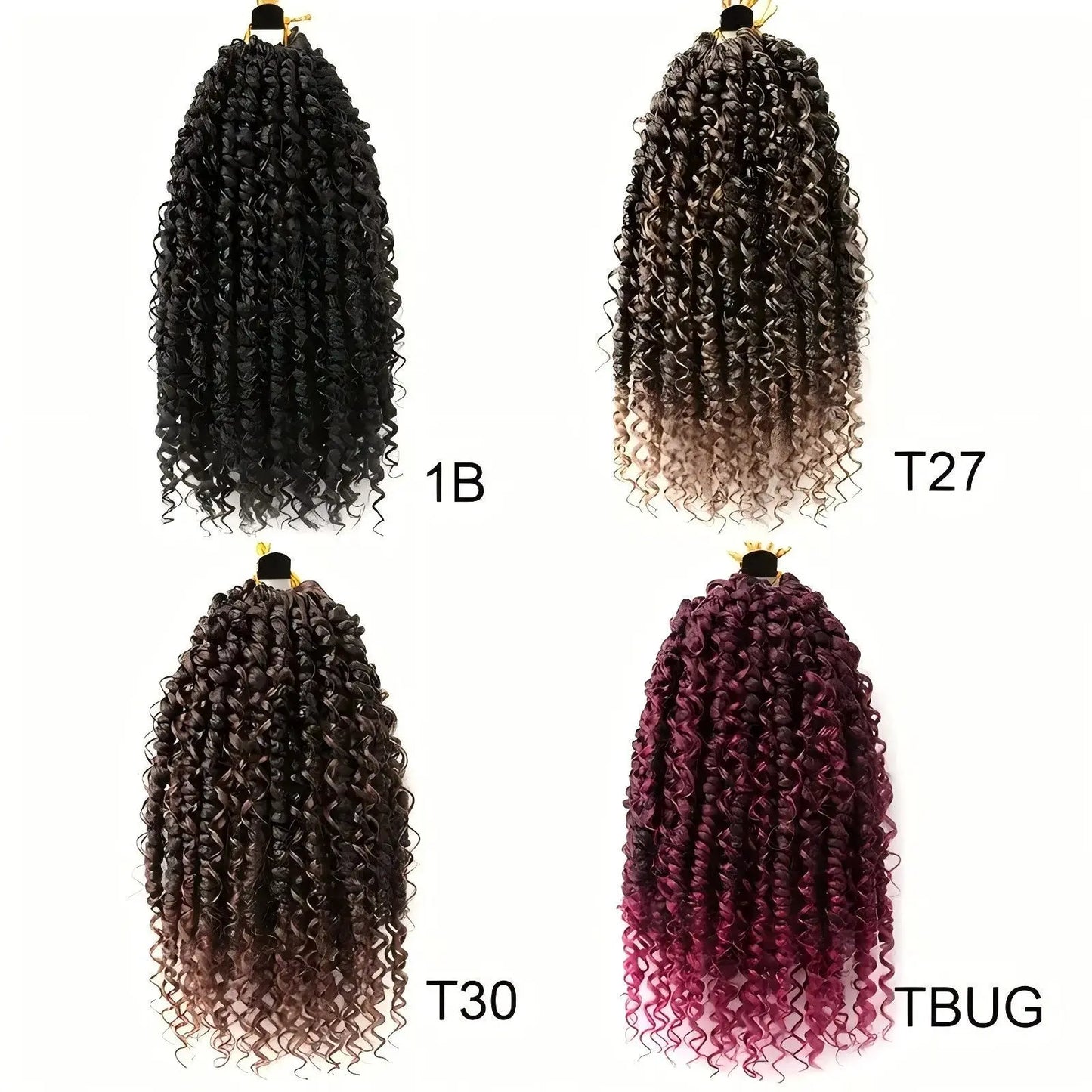 High-Temperature Synthetic Fiber Boho Passion Twist Crochet Wig Cross-Border Popular Single Weft Hair
