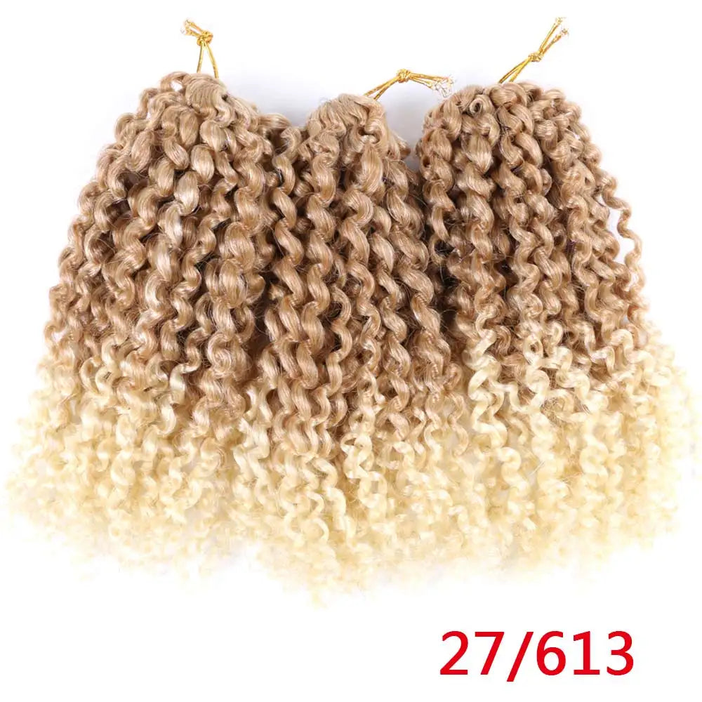 Synthetic Marly Bob Hair Extensions Ombre Marly Jerry Curl Jamaican Bounce Crochet Hair Afro Kinky Curly Crochet Braids