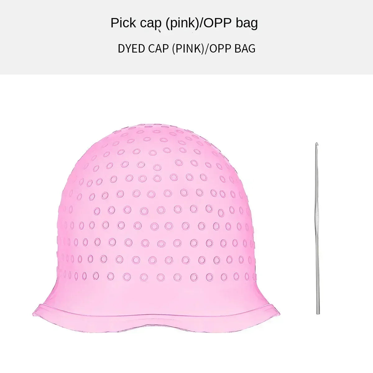 Hairdressing Hair Dyeing Caps With Metal Hooks Professional Barber Silicone Hair Coloring Cap Barbershop Salon Styling Tools