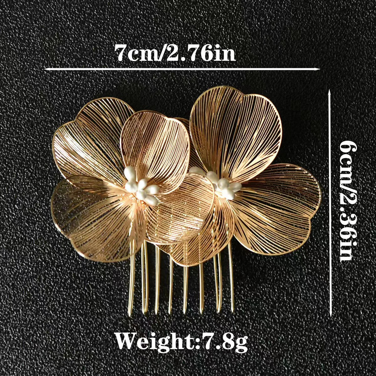 Alloy Flower Hair Clips Women's Hair Accessories Fashion Bridal Wedding Hair Comb Women's Hair Clips Wedding Accessories