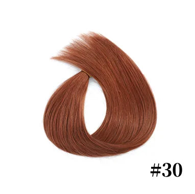 Human Hair Extension For Women Tape IN Hair Extensions Bonded Hairpieces Capsules Microlink Capsules Natural Straight Hair 20PCS