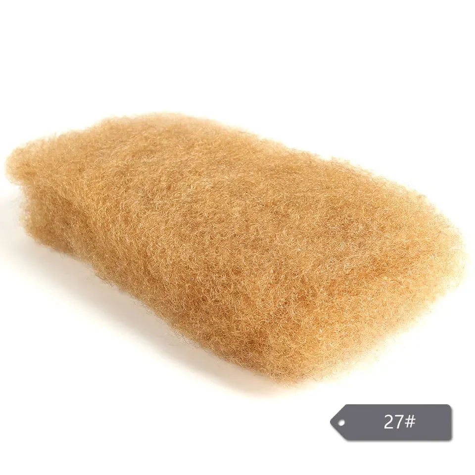 Salt Grey Afro Kinky Bulk Human Hair Extensions Natural Black/Brown/Grey - Lightweight for Braiding, Styling & Everyday Wear