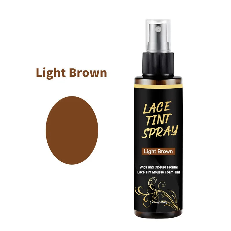 100ml Wig Lace Spray, Dyed Wig Care Spray long-lasting easy to apply  natural effect for Wigs Glueless for Women and Men