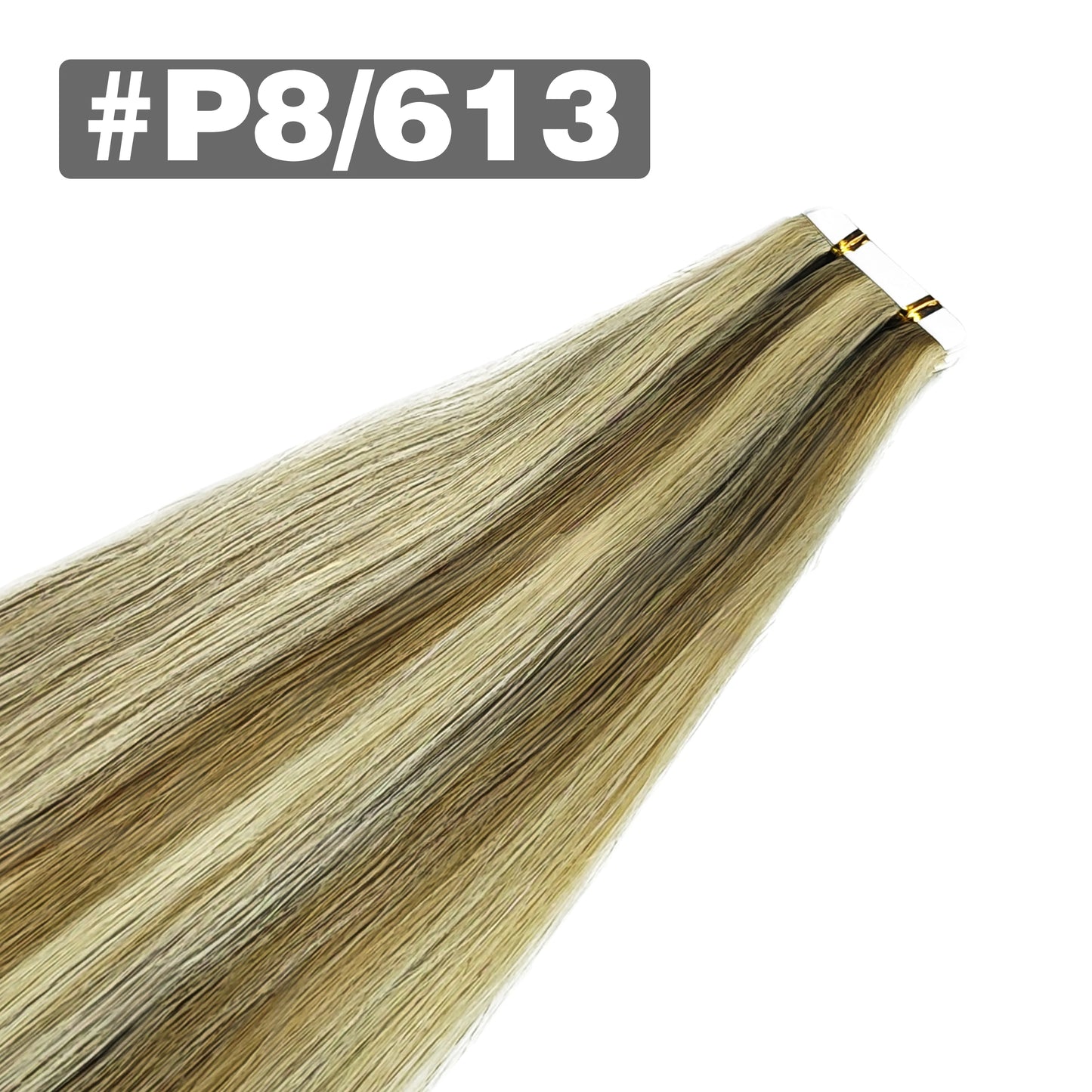 Tape in Hair Extensions Natural Human Hair Brazilian Origina Hair 100% Real Human Hair Extensions 20 Pcs Straight for Women