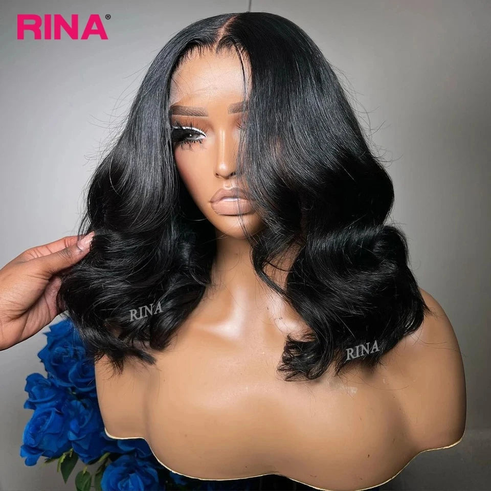 Ash Blonde Pre Plucked Lace Front Bob Wig 180 Density 13x4 Lace Frontal Short Bob Wig Transparent Lace Body Wave Human Hair wig