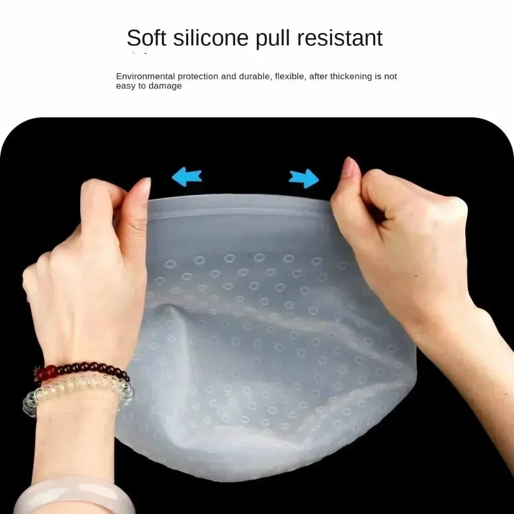 Hairdressing Hair Dyeing Caps With Metal Hooks Professional Barber Silicone Hair Coloring Cap Barbershop Salon Styling Tools