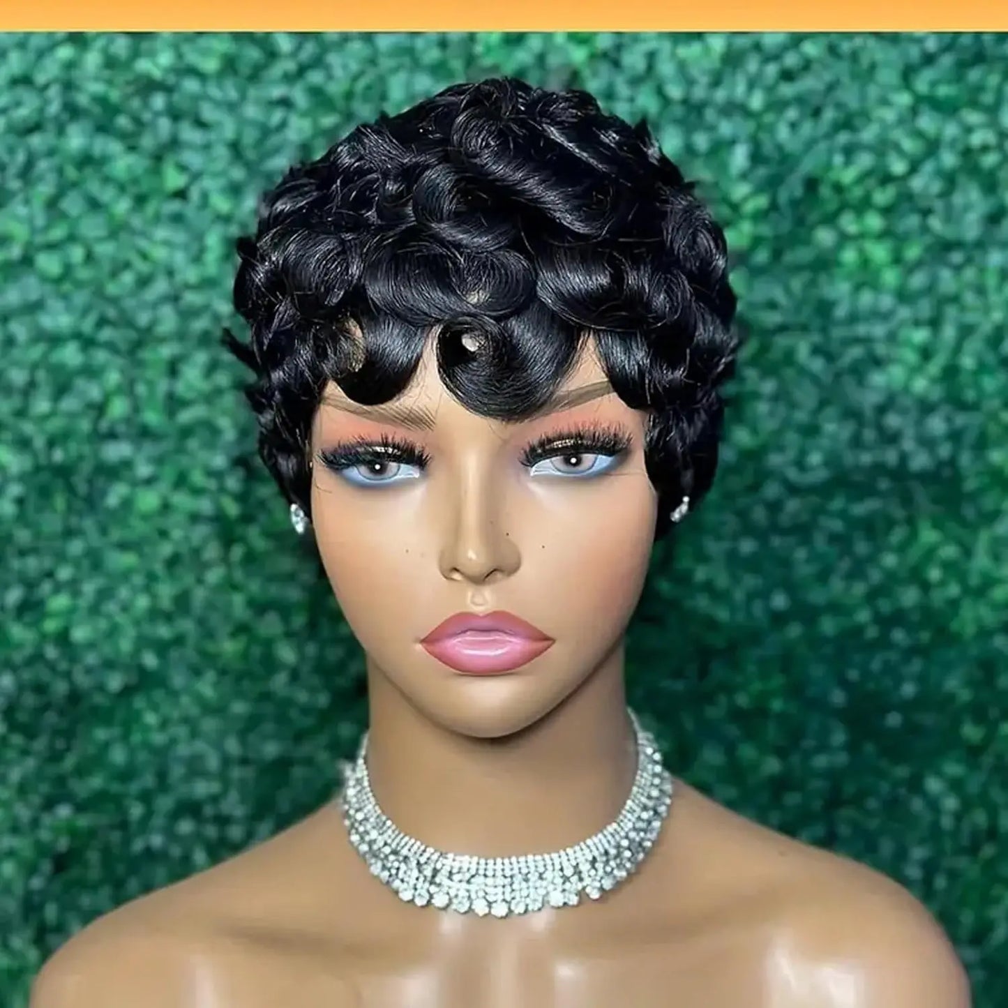 Pixie Cut Wig  Afro Kinky Curly Wig  Bob Wig Human Hair Short Wigs Human Hair Machine Cheveux Remy Hair  Cheveux Naturel Court