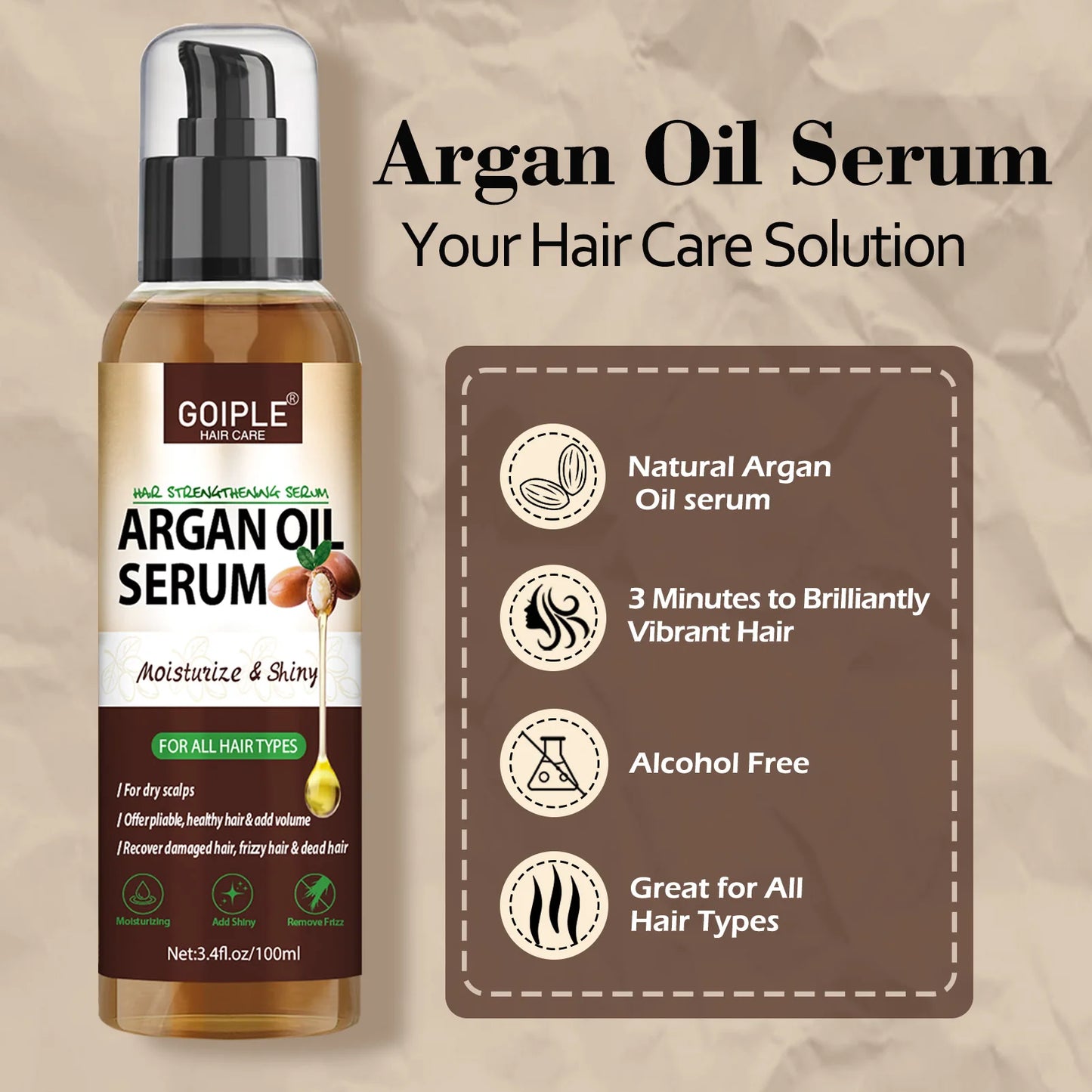 Hair Care Clean Kit Deep Cleansing Scalp Scrub Moisturizing & Nourishing Argan Oil and Rosemary Essential Oil for All Hair Types