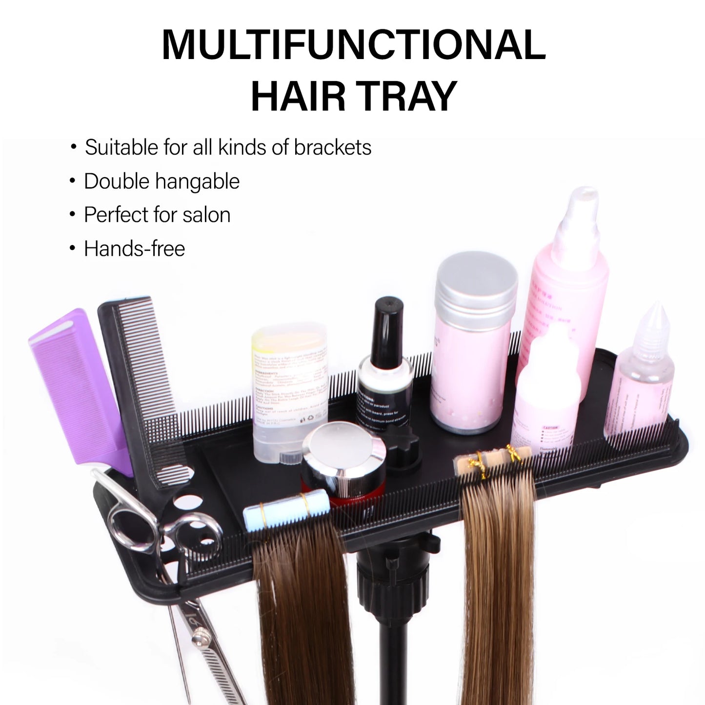Hair Extensions Rack Holder for Salons Shop Barber Professional Wigs Display Rack Stand Hair Extensions Holder