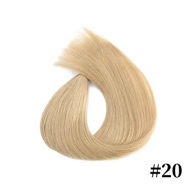 Human Hair Extensions 1.2cm Keratin Natural Straight Hair Extension I Tip Hair Pre Bonded Stick Tip Micro Ring Beans Women Hair