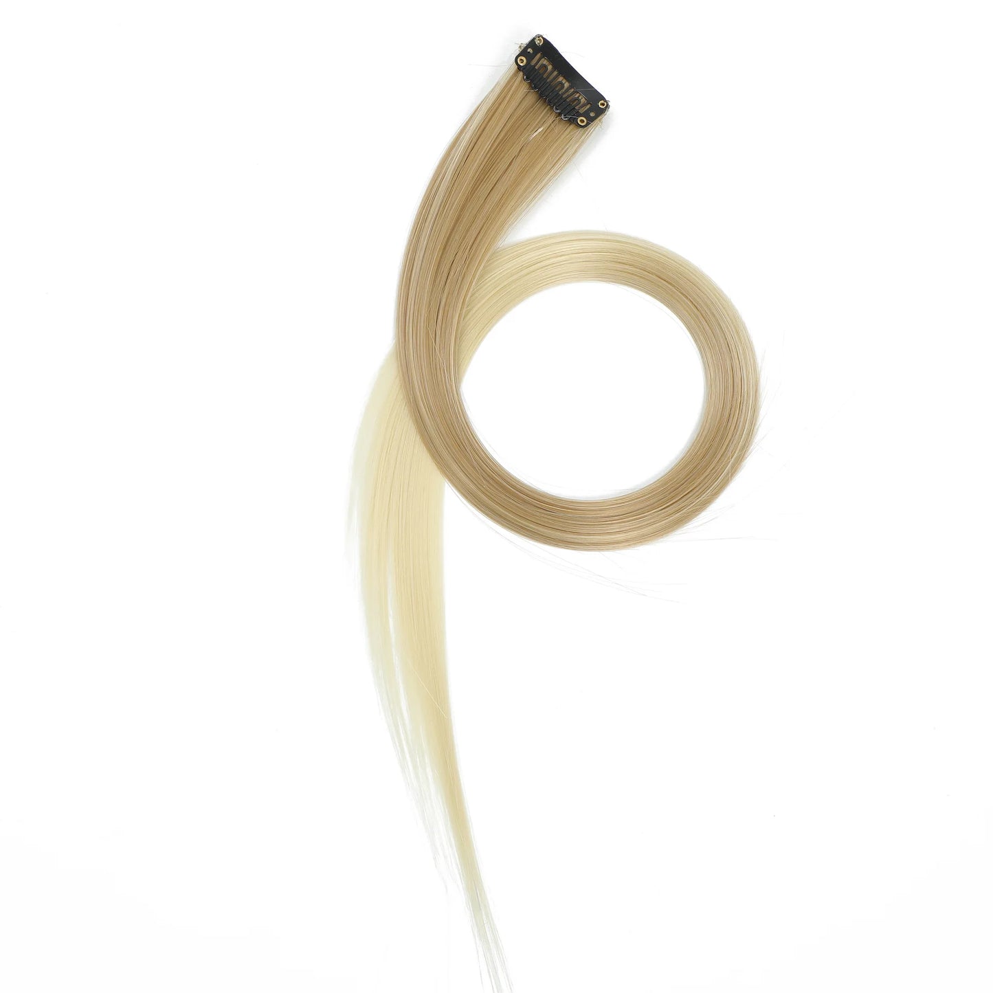 22 inch Colored Hair Extensions Straight Hairpiece 6pcs Colorful Hair Party Highlights Clip in Long Synthetic for Girls Women