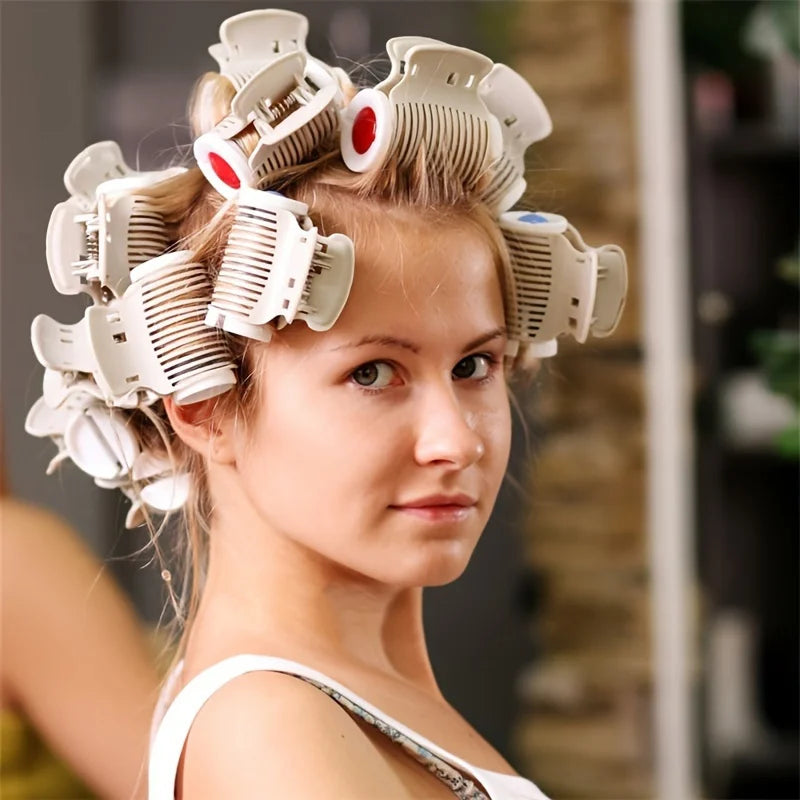 Professional Salon Hair Clips, Durable Plastic Hair Curlers for Styling - Heat-Resistant Hair Accessories with Non-Slip Grip
