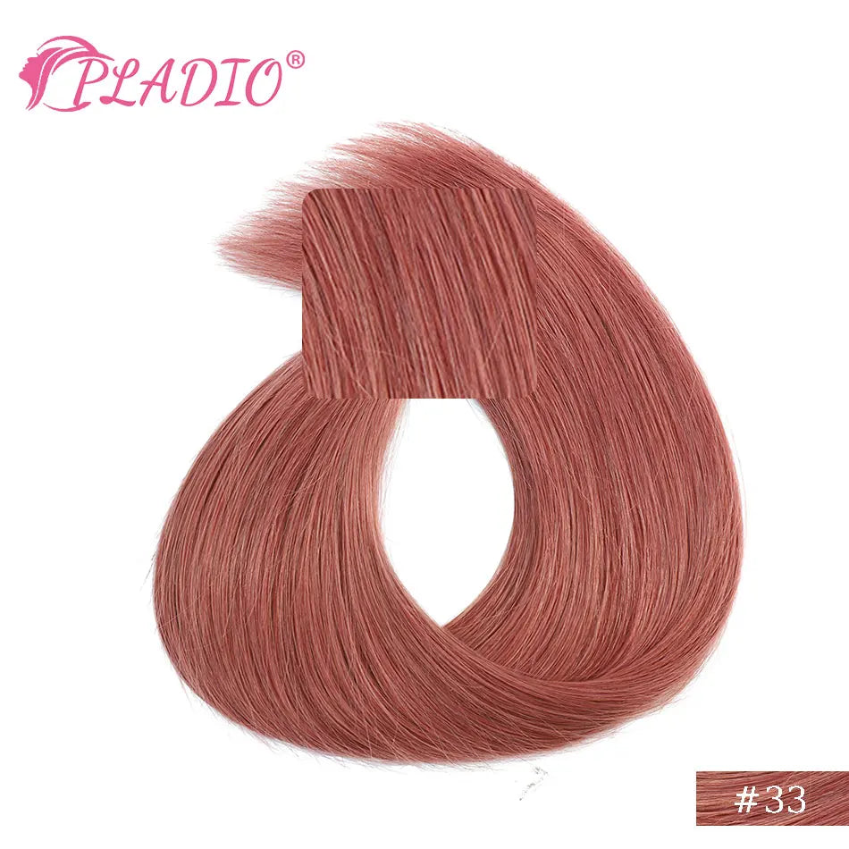 Clip in Hair Extensions Human Hair  Straight Hairpiece 100% Real Brazilian Remy Natural Human Hair 14"-28" Clip On 80G-140G