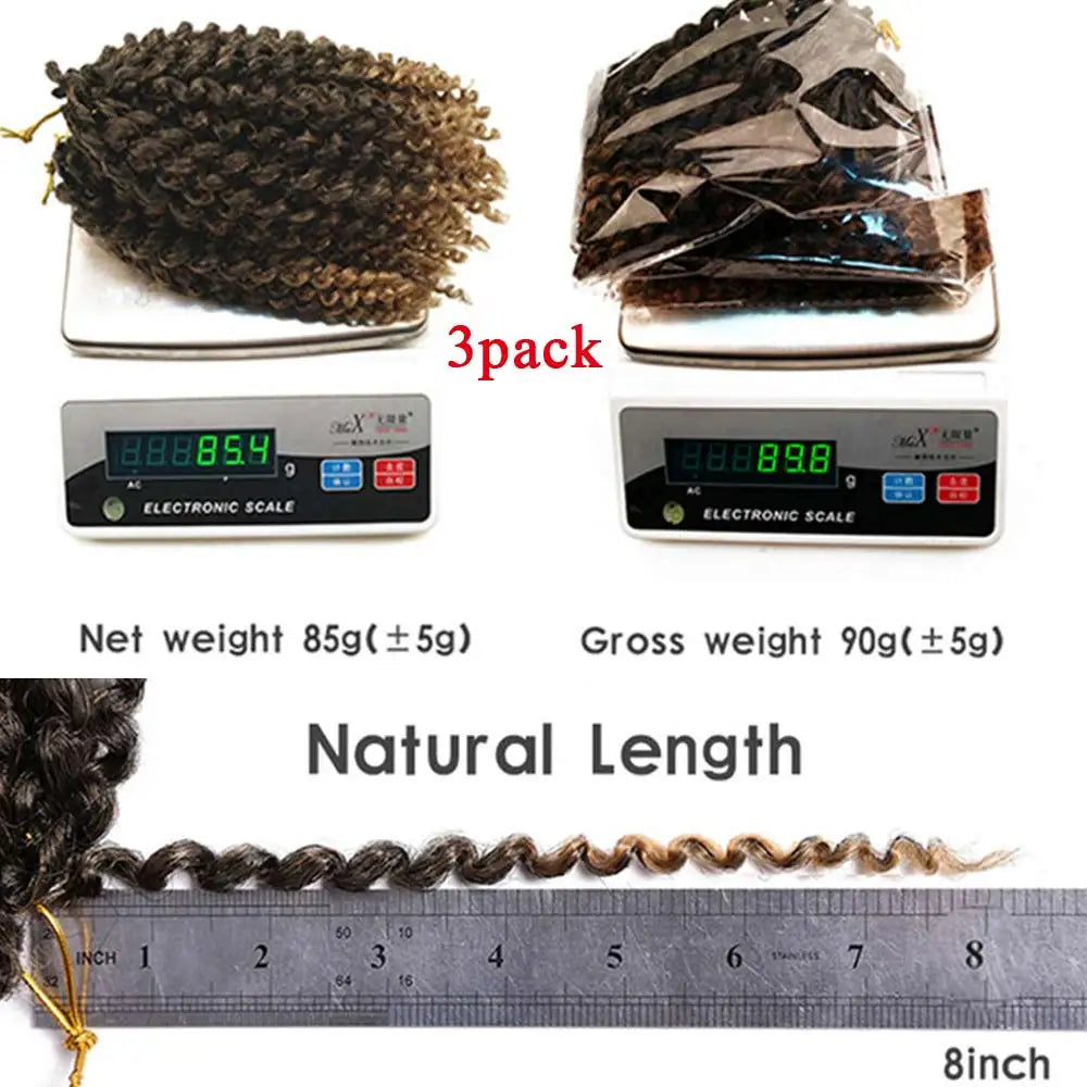 Synthetic Marly Bob Hair Extensions Ombre Marly Jerry Curl Jamaican Bounce Crochet Hair Afro Kinky Curly Crochet Braids