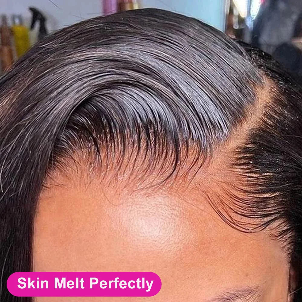 Pixie Cut Wigs Human Hair 13x4 Short Pixie Cut Lace Front Wig for Women Black Pixie Cut Transparent Frontal Wig Layered Straight