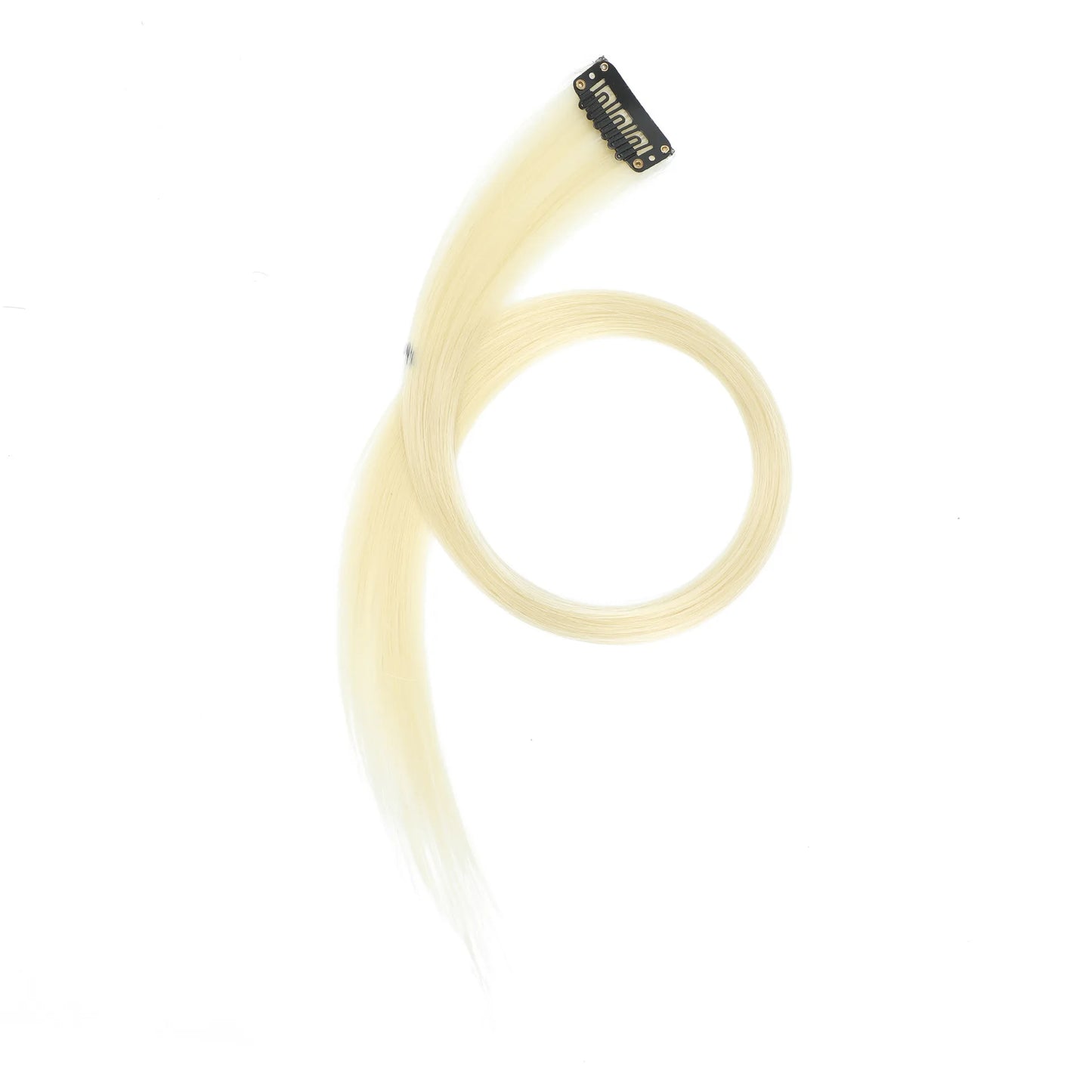 Colored Clip in Hair Extensions 22 Inch Straight Syntactic Pink Color Hairpiece Rainbow Party Highlights for Women Girls Kids