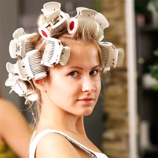 Professional Salon Hair Clips, Durable Plastic Hair Curlers for Styling - Heat-Resistant Hair Accessories with Non-Slip Grip