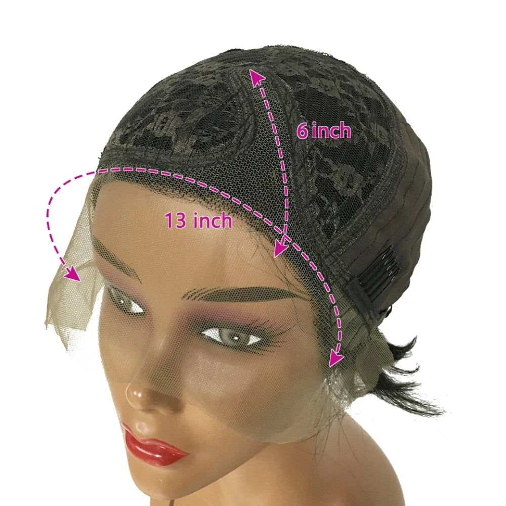 Pixie Cut Wigs Human Hair 13x4 Short Pixie Cut Lace Front Wig for Women Black Pixie Cut Transparent Frontal Wig Layered Straight