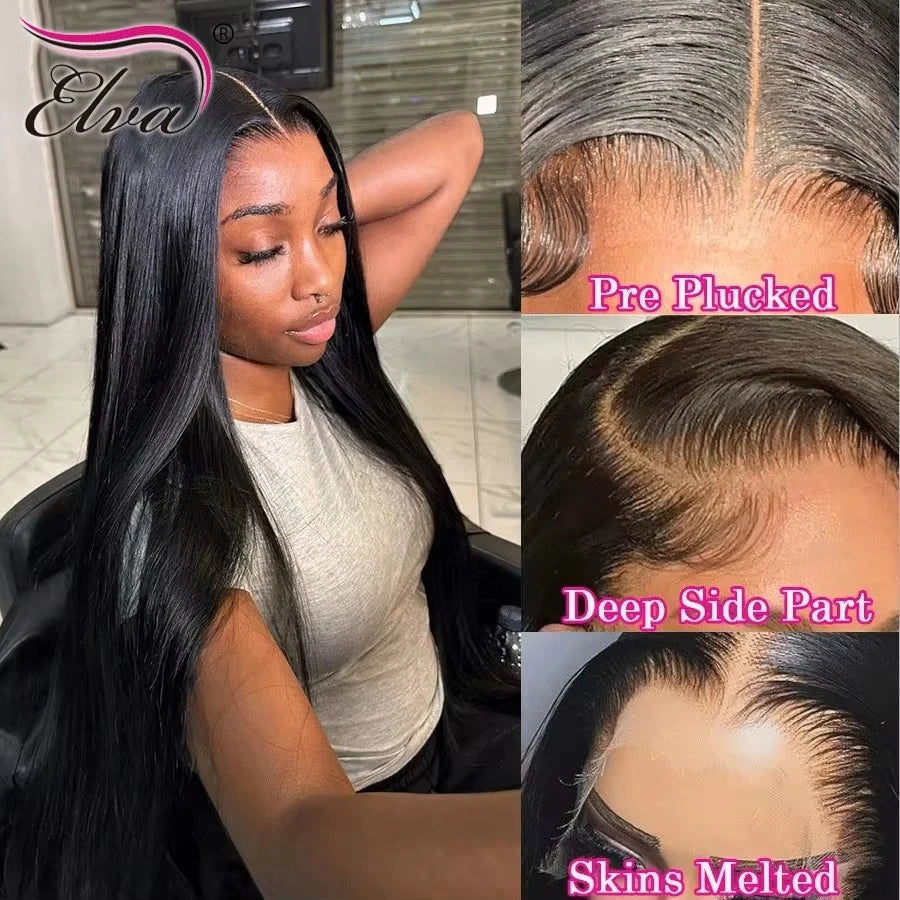 250% Density 100 Human Hair Wig 13x6 Real HD Lace Front Human Hair Glueless Wigs Preplucked Princess Woman Wigs Ready To Wear