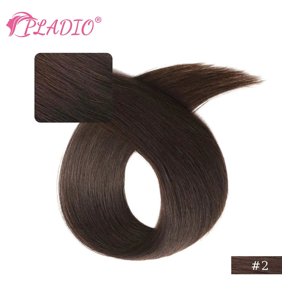 Clip in Hair Extensions Human Hair  Straight Hairpiece 100% Real Brazilian Remy Natural Human Hair 14"-28" Clip On 80G-140G