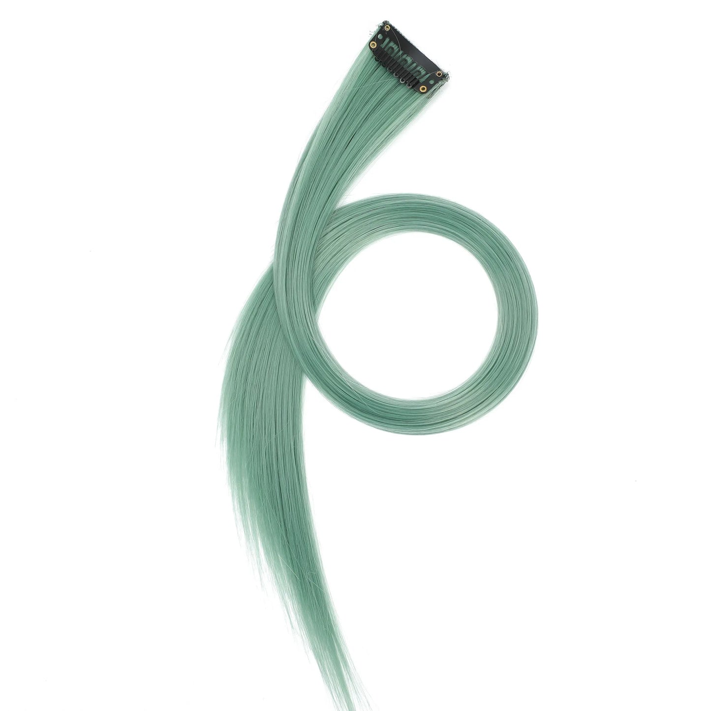 22 inch Colored Hair Extensions Straight Hairpiece 6pcs Colorful Hair Party Highlights Clip in Long Synthetic for Girls Women