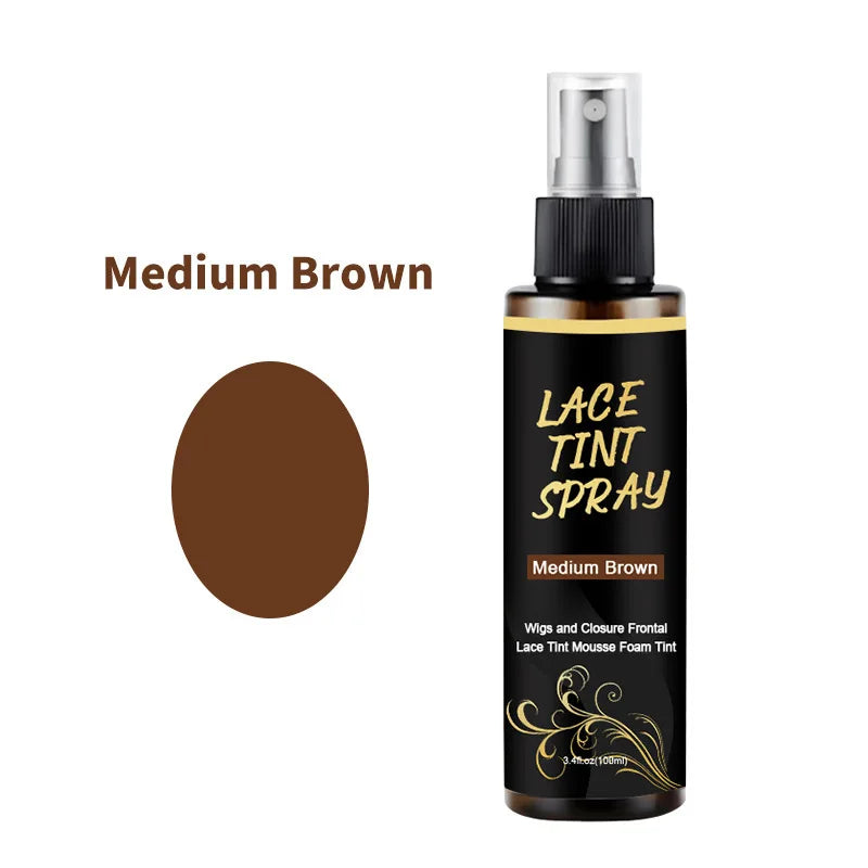 100ml Wig Lace Spray, Dyed Wig Care Spray long-lasting easy to apply  natural effect for Wigs Glueless for Women and Men