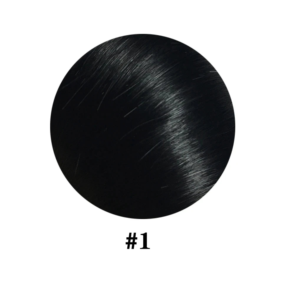 Deep Wave Drawstring Ponytail Human Hair Ponytails #1B Natural Black Curly Clip In Hair Extensions For Daily Cosplay 1 Pieces