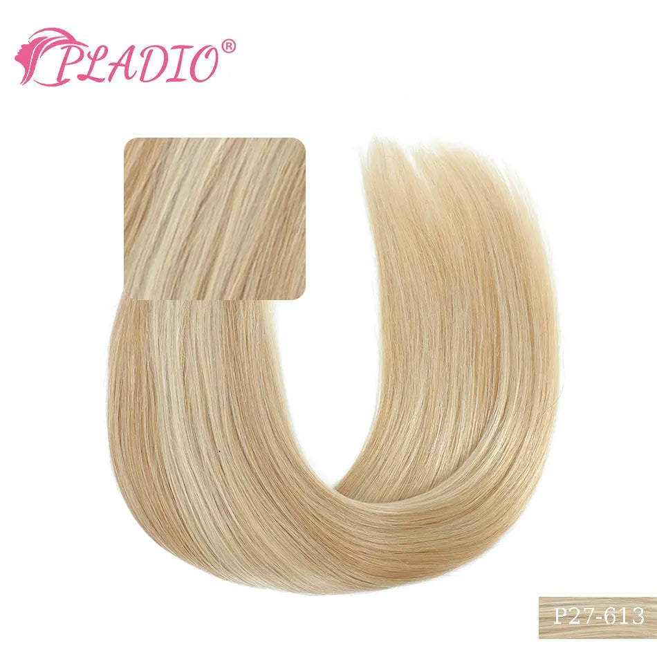 Clip in Hair Extensions Human Hair  Straight Hairpiece 100% Real Brazilian Remy Natural Human Hair 14"-28" Clip On 80G-140G