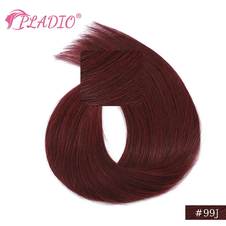 Clip in Hair Extensions Human Hair  Straight Hairpiece 100% Real Brazilian Remy Natural Human Hair 14"-28" Clip On 80G-140G