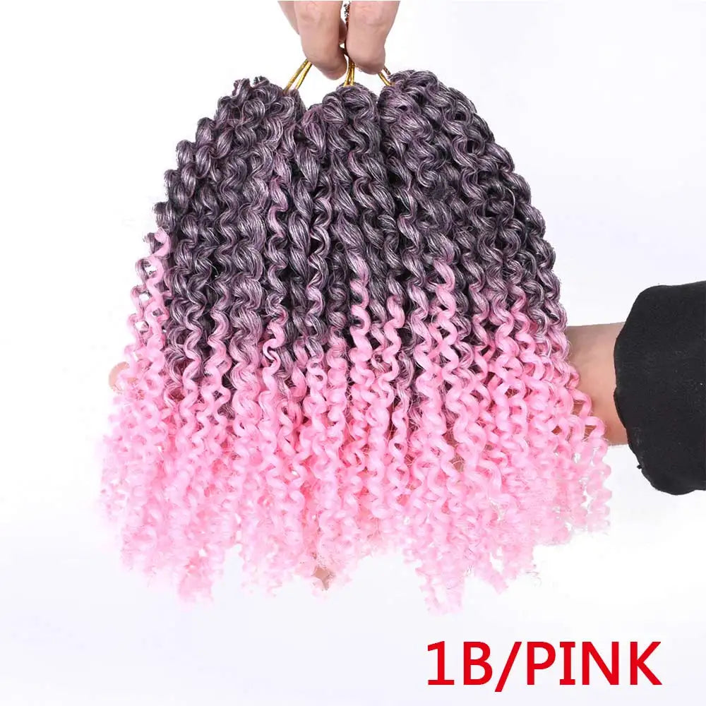 Synthetic Marly Bob Hair Extensions Ombre Marly Jerry Curl Jamaican Bounce Crochet Hair Afro Kinky Curly Crochet Braids