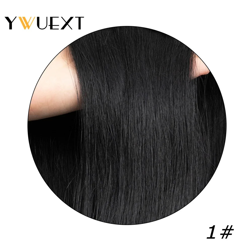 Human Hair Ponytail Extensions Straight 14-22 inches Natural Machine Remy Wrap Clip In Hair Extension 40g-60g/pack for Women