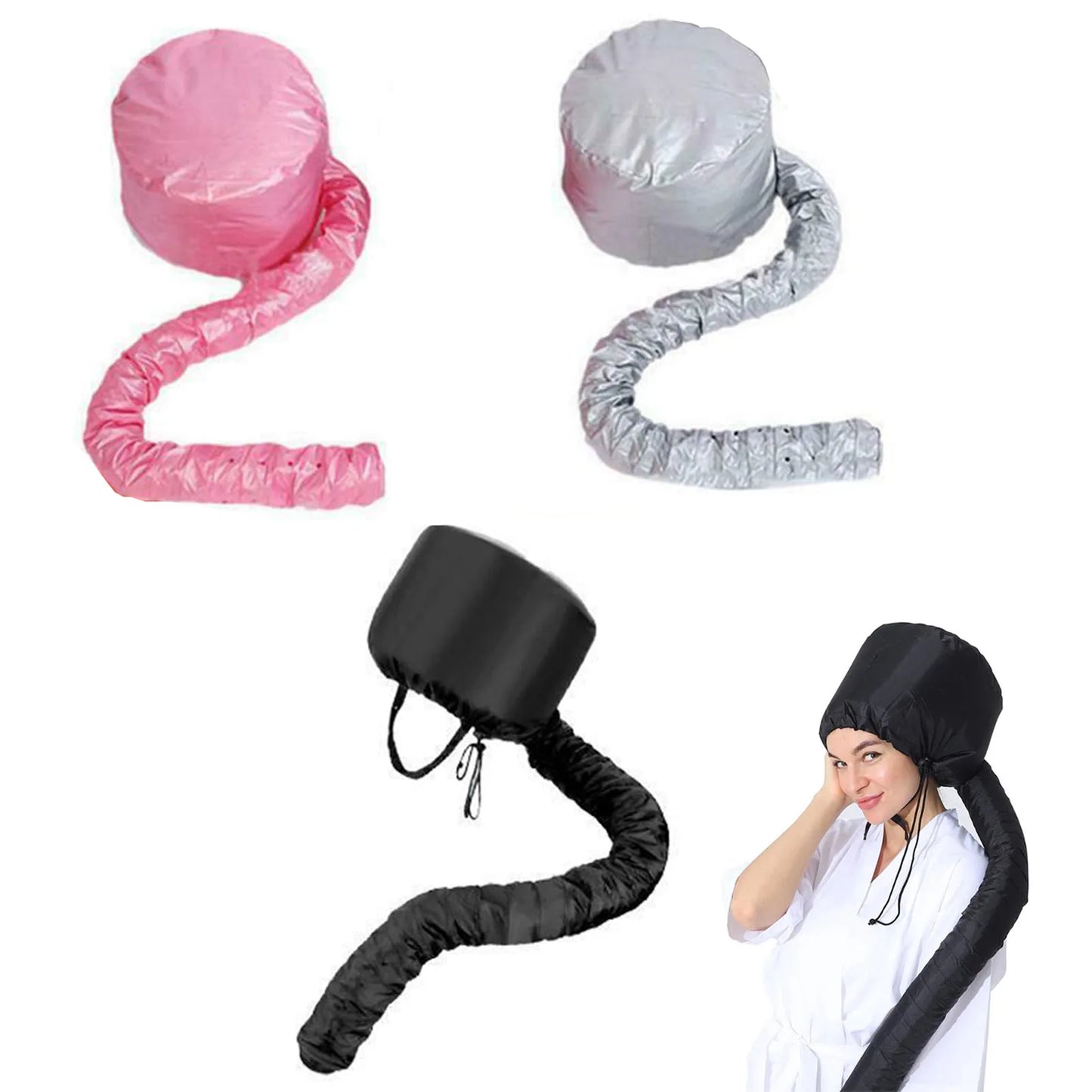 Hair Styling Dry Hair Cap Practical Adjustable SPA Heated Hood Cap Steamer for Hair Dryer Home Spa Salon Styling