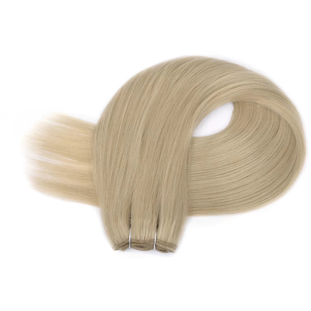 Straight Hair Extensions Synthetic Smooth Ombre Hair Weaving 26 inches brown Synthetic Straight Hair Bundles Full To End