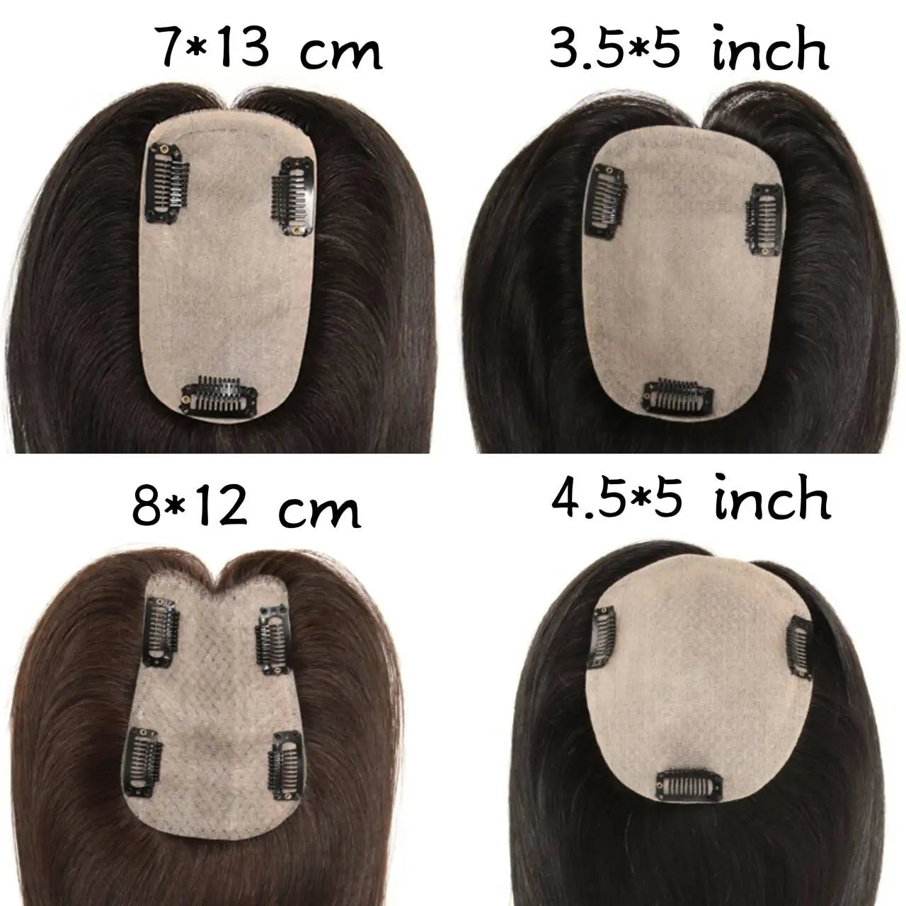 Human Hair Topper 100% Virgin Human Hair for Thinning Hair Silk Base Topper Natural Looking Human Hair Topper for Women Toppers