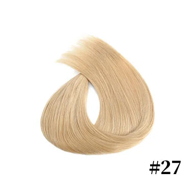 Human Hair Extension For Women Tape IN Hair Extensions Bonded Hairpieces Capsules Microlink Capsules Natural Straight Hair 20PCS