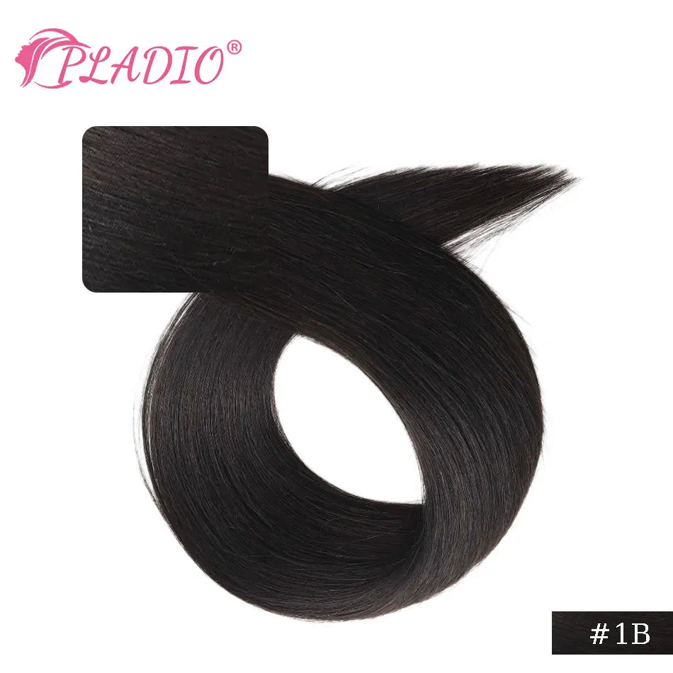 Clip in Hair Extensions Human Hair  Straight Hairpiece 100% Real Brazilian Remy Natural Human Hair 14"-28" Clip On 80G-140G