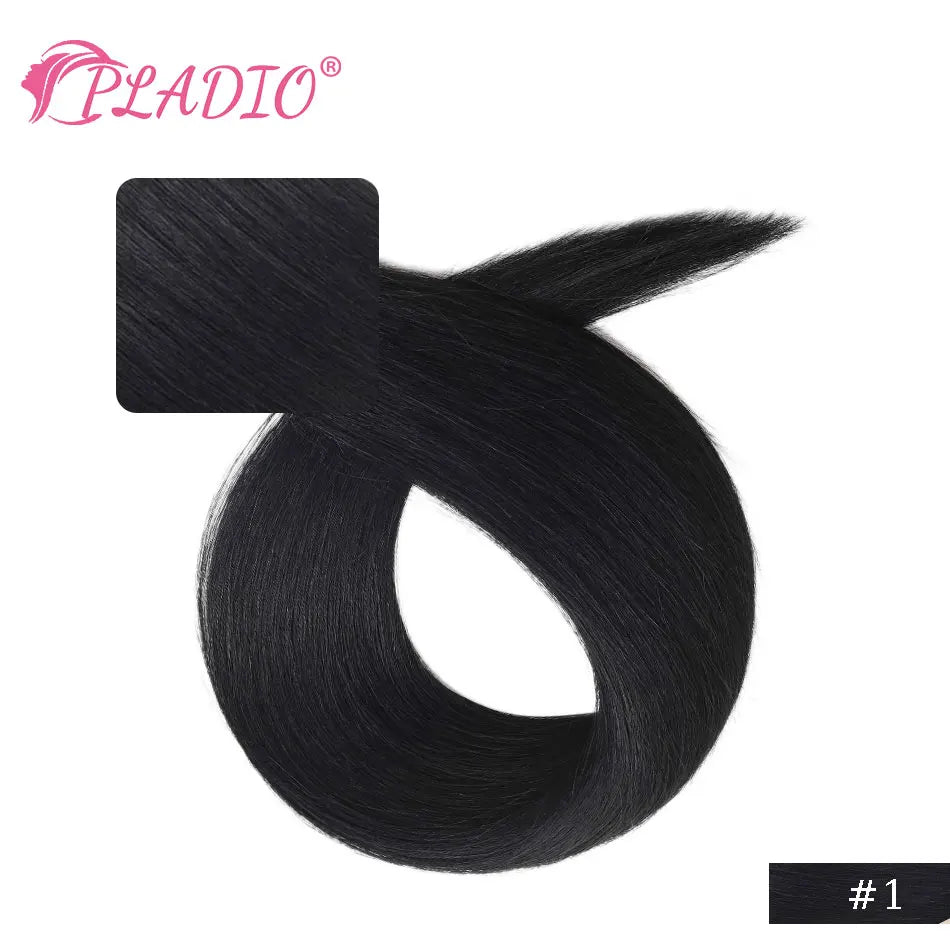 Clip in Hair Extensions Human Hair  Straight Hairpiece 100% Real Brazilian Remy Natural Human Hair 14"-28" Clip On 80G-140G