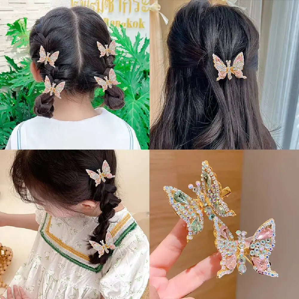 High-Appearance Hair Accessories - Fairy and Stylish Hair Ornaments, Moving Butterfly Hair Clips, New-Style Side Hairpins for Li