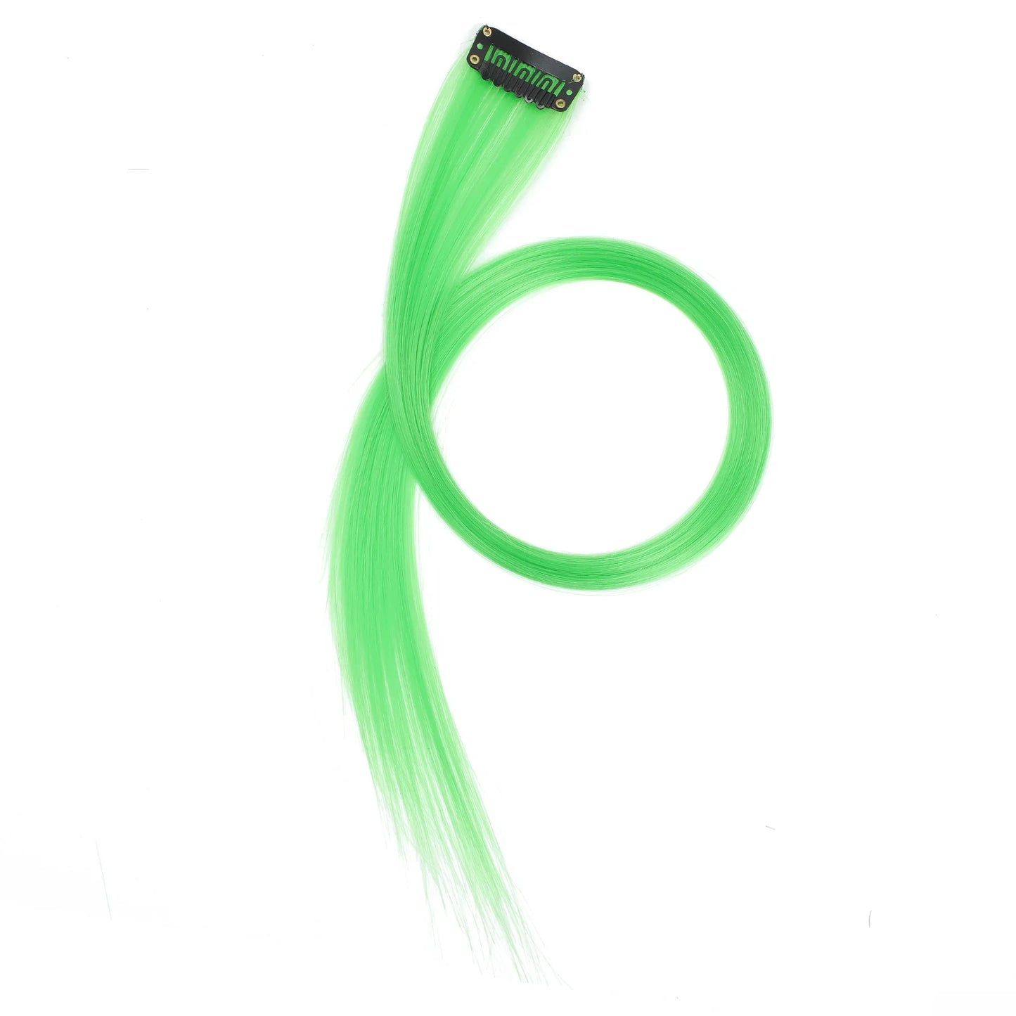 22 inch Colored Hair Extensions Straight Hairpiece 6pcs Colorful Hair Party Highlights Clip in Long Synthetic for Girls Women